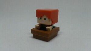 Minecraft Mini-figure Alex in Boat - Used w/o Original Box 海外 即決