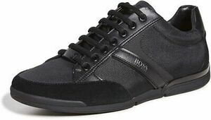 ヒューゴボス BOSS Men's Saturn Sneakers 9, Black 海外 即決