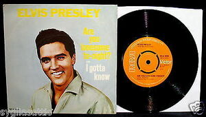 エルヴィス / PRESLEY-Are You Lonesome Tonight-レア UK Picture Sleeve+45-RCA VICTOR 2699 海外 即決