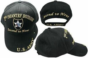 2ND INFANTRY DIVISION US ARMY SECOND TO NONE EMBROIDERED BASEBALL CAP HAT (RUF) 海外 即決