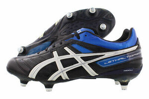 アシックス Lethal Tigreor 4 St Clt Soccer メンズ Shoes 24cm(US6), Color: Black/Royal/White 海外 即決