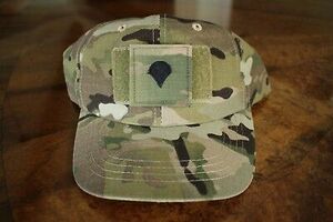 US ARMY GI MULTICAM OCP BDU E-4 SPC CAMOUFLAGE COMBAT BALLCAP BALL CAP HAT 海外 即決