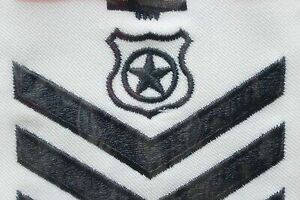 USN NAVY PETTY OFFICER E4-6 MASTER AT ARMS WHITE CNT SLEEVE RANK RATE 海外 即決