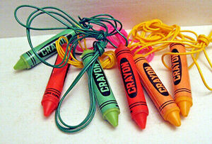 10 Assorted Crayon Necklace Charms Vending Machine Toy Prize Old Store Stock 海外 即決