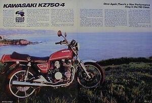 KAWASAKI 750 KZ750/4 KZ750 4 Original Motorcycle Test Article 1980 海外 即決