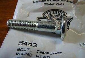 HARLEY 5443 ROUND HEAD CARRIAGE BOLT OEM NOS 海外 即決