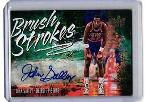 2018-19 Panini Court Kings John Salley #BR-JSL Brush Strokes AU,SN,#140/149 海外 即決