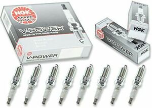 NGK "V-Power" Spark Plugs (Set of 8) for 1998-2014 Chevrolet Tahoe 5.3L 6.2L 5.7 海外 即決