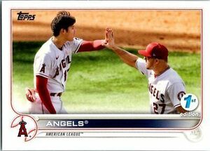 2022 Topps 1st Edition #159 Los Angeles Angels 海外 即決