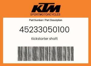 NEW Genuine OEM KTM Kickstarter shaft - 45233050100 海外 即決