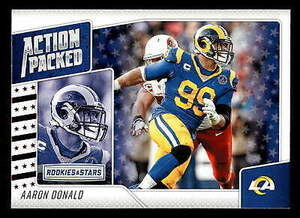 2020 Panini Rookies & Stars #4 Action Packed Aaron Donald Los Angeles Rams 海外 即決