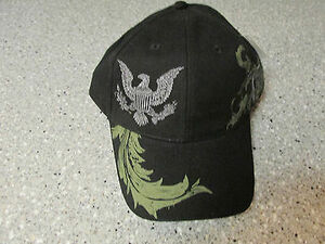 LADIES US AMY LOGO FLORAL BLACK AND GREEN BASEBALL CAP 海外 即決