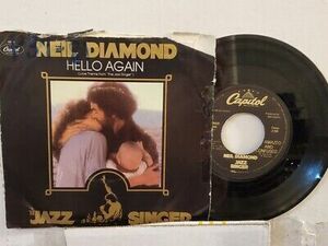 NEIL DIAMOND 7" 45 RPM - "Hello Again" & "Amazed and Confused" w/ps G+ to VG 海外 即決