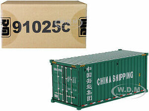20' DRY GOODS SEA CONTAINER "CHINA SHIPPING" GREEN 1/50 DIECAST MASTERS 91025 C 海外 即決