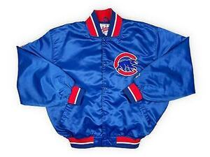 Vintage Chicago Cubs Bomber Jacket 90s Starter Diamond Collection MLB Wrigley R3 海外 即決