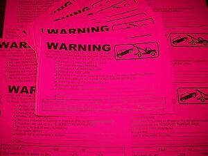 60 PINK MULTI-VIOLATION NO PARKING TOWING WARNING SIGN CAR WINDOW STICKERS 5x8" 海外 即決