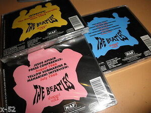The Beatles 3 CD Set Shaped Paul McCartney John Lennon George Harrison Ringo Str 海外 即決