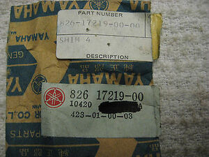 Yamaha OEM NOS shim 826-17219-00 EL433 EW433 EW643 GP433 SW433 TW433 #2209 海外 即決