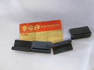 NOS OEM SUZUKI FRAME COVER CUSHION DR370 GS1000 GS550 GS750 VL1500 set of 4!! 海外 即決