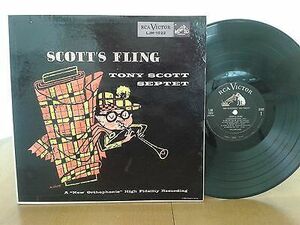 Tony Scott Septet,Scott's Fling,RCA Victor LJM 1022,1stPress,ジャズ バイナル LP RARE 海外 即決