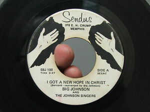 Big Johnson & Johnson Singers Sendus 45 Memphis DeEP Soul Black Gospel ファンク RARE 海外 即決