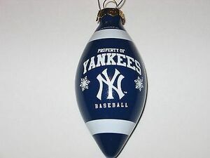 New York Yankees 4.5" Team Colors Tear Drop Shaped Christmas Ornament FREE S&H!! 海外 即決