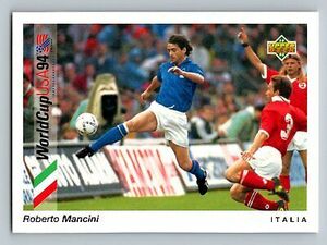 1993 Upper Deck World Cup 94 Preview #84 Roberto Mancini Italia English/Spanish 海外 即決