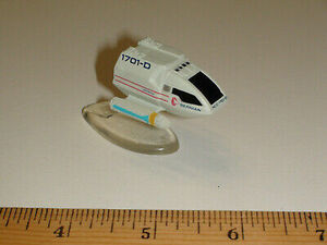 Star Trek Galoob Micro Machines USS Enterprise NCC-1701-D Shuttle with stand 海外 即決