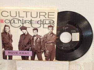 CULTURE CLUB 7" 45 RPM - "Move Away" & "Sexuality" w/ps VG++ to N未使用 condition 海外 即決