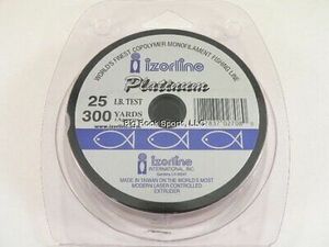 27066 Platinum Co-Polymer Mono Line, 15 lb/300 yd, Clear 海外 即決