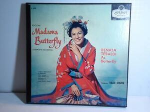 PUCCINI MADAMA BUTTERFLY RENATA TEBALDI AS BUTTERFLY 3 LP バイナル RECORD BOX SET 海外 即決