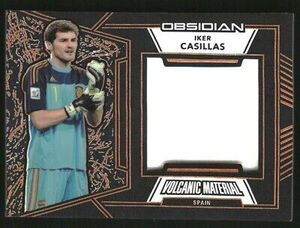 2019-20 Obsidian Volcanic Materials Electric Etch Orange #17 Iker Casillas /50 海外 即決