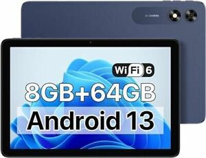 Android 13 Tablet 2023, G2 Tab 8(4+4) GB+64GB up to 1TB, 10.1-inch Tablet Blue 海外 即決