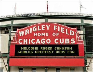 Personalized Wrigley Field Marquee Photo 11X14 Your Name On The Cubs Sign 海外 即決