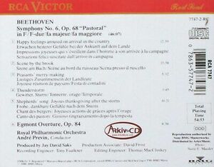 Royal Philharmonic Orches Beethoven: Symphony No. 6- Pastoral Egmont Overt (CD) 海外 即決