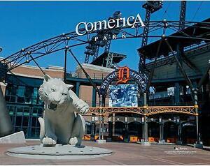 Comerica Park Detroit Tigers Unsigned Main Entrance Exterior View Photo 海外 即決