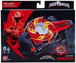 Power Rangers Ninja Steel Lion Fire Morpher Roleplay Toy 海外 即決