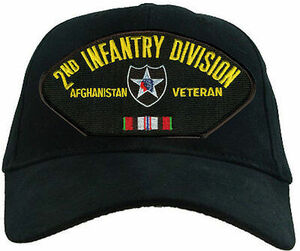 2nd Infantry Division Afghanistan Veteran with ribbons emblematic Cap 海外 即決