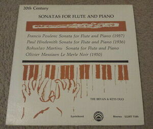 20th Century Sonatas for Flute and ピアノ (Poulenc, HindEMI /th, Martinu, and Mes.. 海外 即決