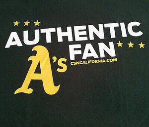 Oakland A's Athletics T Shirt Medium Comcast SGA Authentic Fan EUC INV313 海外 即決