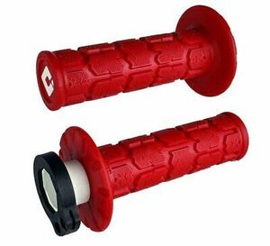 ODI MX V2 ROGUE Lock-On Grips (2&4-Stroke) Motocross -RED- Made in USA 海外 即決