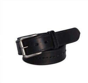 R.G. BULLCO RGB-127 1-1/2-In Black Full Grain Leather Belt - Size 48 海外 即決