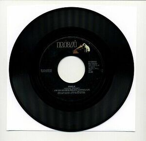 JIM ED BROWN / HELEN CORNELIUS - FOOLS / 7" 45 RPM バイナル SINGLE / 1979 PB-11672 海外 即決