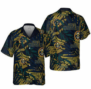 Denver Team Nuggets Hawaiian Shirt, Island Breeze Signature, NBA team 海外 即決