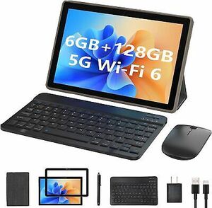 Tablet 2 in 1 6GB+128GB Android 11 Tablets, 10.1 Inch Tablet With Keyboard Mo... 海外 即決