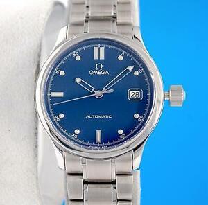 Mens Omega Dynamic Classic watch - Automatic - Blue Dial - 36MM - 5203.80 海外 即決