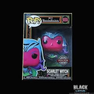 Funko Pop! Marvel WandaVision Blacklight Scarlet Witch Black IN STOCK Pop 986 海外 即決