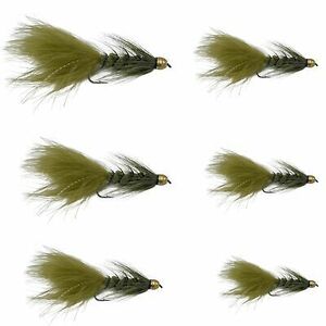 Conehead Wooly Bugger Fly Fishing Wet Flies for Trout, Bass, Salmon and Other... 海外 即決