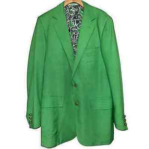 Vintage Lilly Pulitzer Mens Stuff Size 40 L Irish Green Hopsack Blazer Jacket 海外 即決