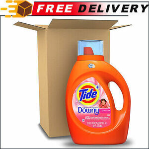 Tide with Downy Liquid Laundry Detergent Soap, High Efficiency 59 Loads 92 Fl Oz 海外 即決